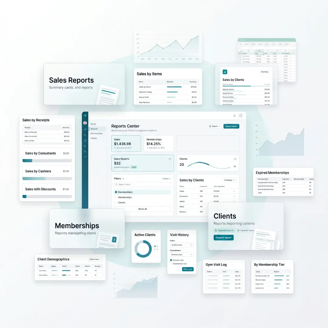 Gain visibility into club performance with real-time dashboards and detailed operational reports.